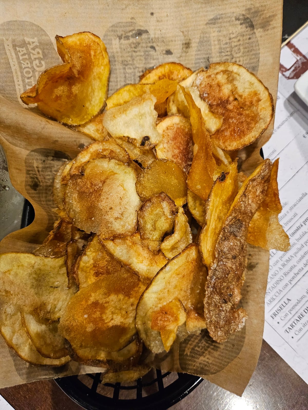 Chips di patate fresche